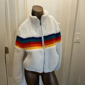 Rainbow teddy bear style jacket